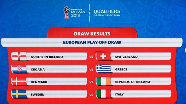 Mondiali 2018, al via i playoff europei: oggi Croazia-Grecia e Irlanda del Nord-Svizzera preview
