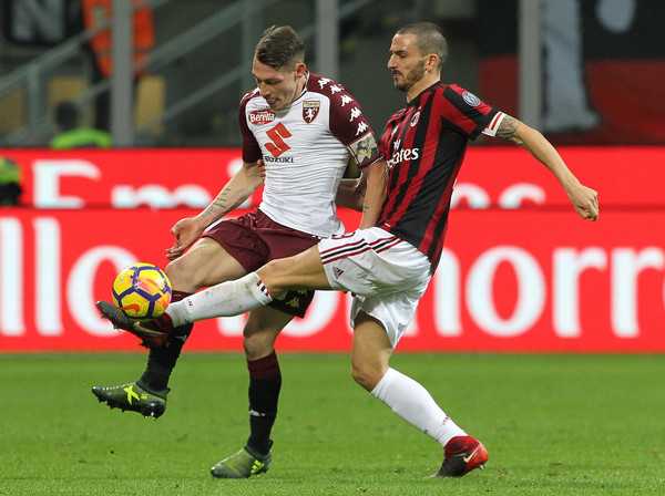 Belotti regala la maglia al figlio di Bonucci dopo Milan-Toro preview