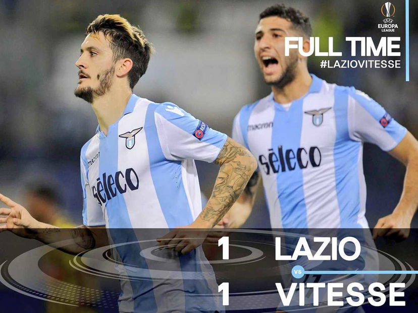 Europa League: Lazio-Vitesse 1-1, Luis Alberto risponde a Linssen preview