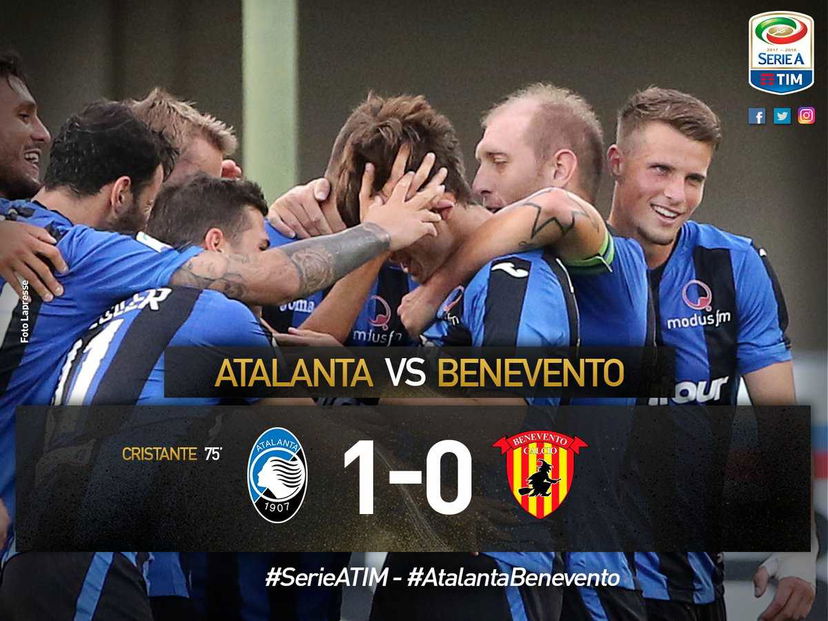 Serie A: Cristante non si ferma più, l’Atalanta supera 1-0 il Benevento preview