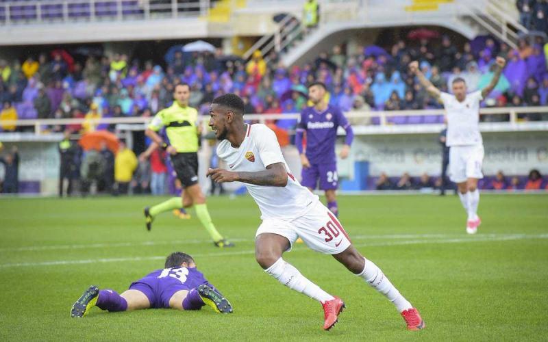 Gerson gol vs Fiorentina Foto Roma Twitter