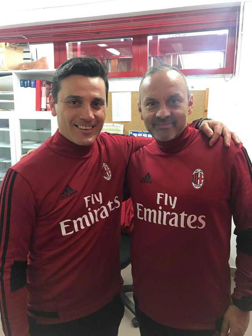 Milan, Montella dà il benvenuto a Innaurato. La foto preview