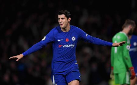 Morata gol vs Unite Foto Chelsea Twitter