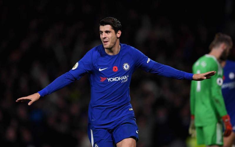 Morata gol vs Unite Foto Chelsea Twitter
