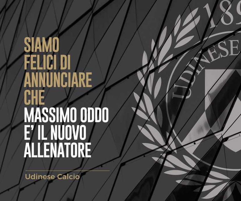 Tutto confermato: Udinese, Oddo nuovo tecnico. Il comunicato preview