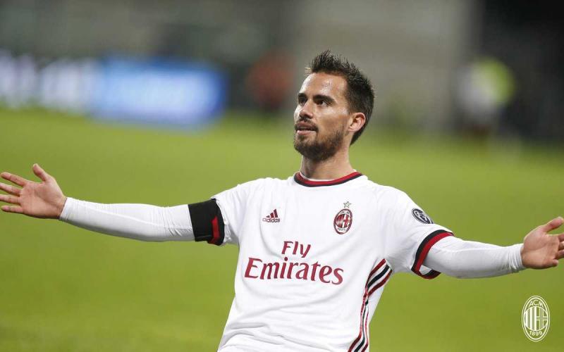 Suso esultanza vs Sassuolo Foto Milan Twitter