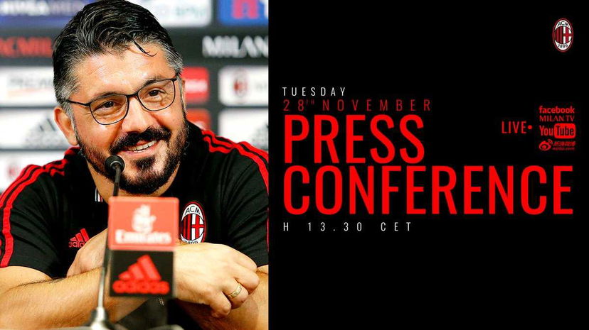 Milan: domani alle 13.30 la presentazione di Gattuso preview
