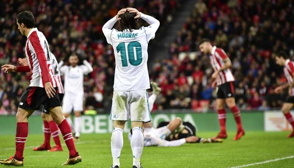 Real, nuovo stop in Liga: Zidane non va oltre lo 0-0 a Bilbao. Espulso Ramos article-post