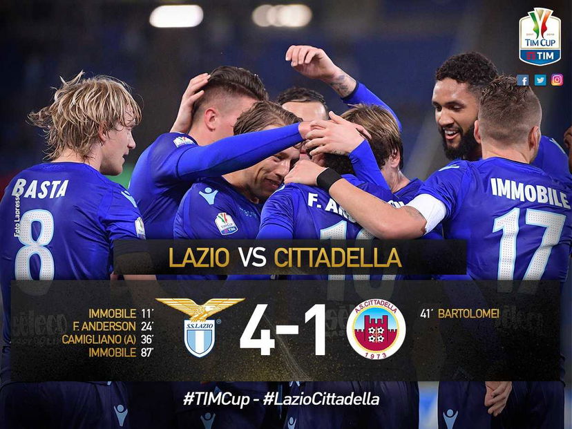 Coppa Italia: poker Lazio al Cittadella, Inzaghi stacca il pass per i quarti preview