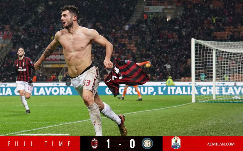 Cutrone jolly di Ringhio: il Milan vince il derby e va in semifinale di Coppa Italia preview