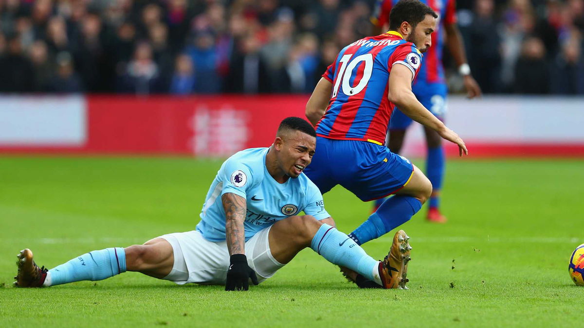 Premier: il City rischia e sbatte contro il Crystal Palace. Paura per il ginocchio di Gabriel Jesus article-post