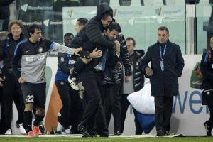 Stramaccioni e Milito Juve Inter 1-3 Foto London Evening Standard