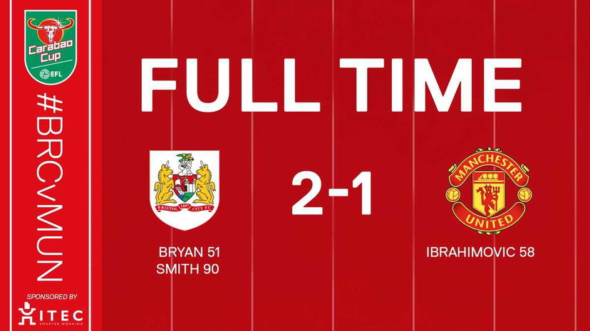 Carabao Cup: Ibra torna al gol ma non basta, i cadetti del Bristol fanno fuori lo United! Anche il Chelsea in semifinale preview