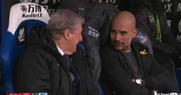 Nonno Hodgson ferma la striscia da record di Guardiola. E nel finale il siparietto della panchina condivisa preview