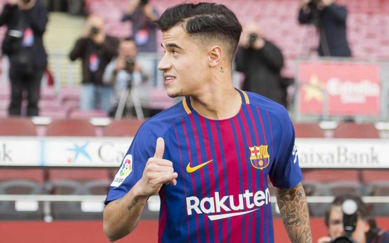 Coutinho primo piano Barcellona Twitter