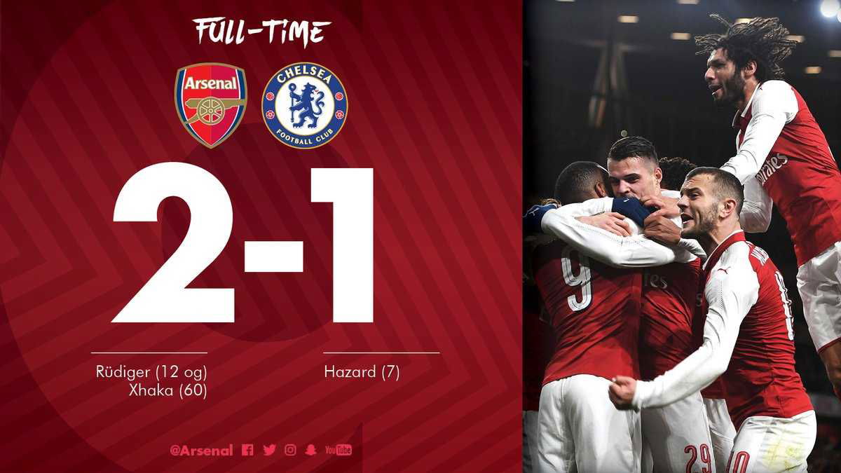 Carabao Cup: l’Arsenal supera 2-1 il Chelsea e si regala la finale col City article-post