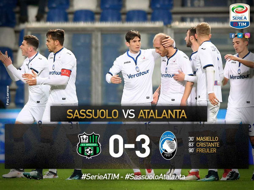 Serie A: Atalanta show al Mapei, 3-0 al Sassuolo preview