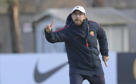 Di Francesco training Roma Twitter