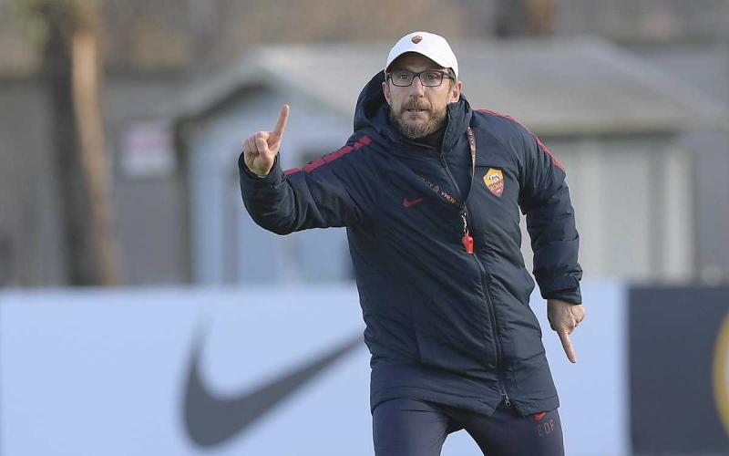 Di Francesco training Roma Twitter