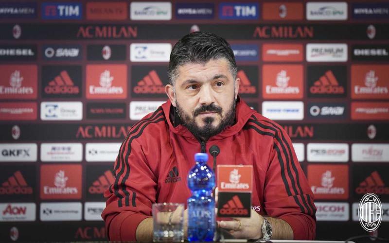 Gattuso conferenza Milan Twitter