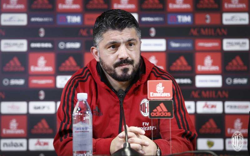Gattuso conferenza pre gara Milan Twitter