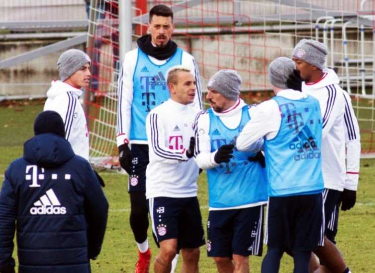Bayern, scintille in allenamento tra Rudy e James Rodriguez preview