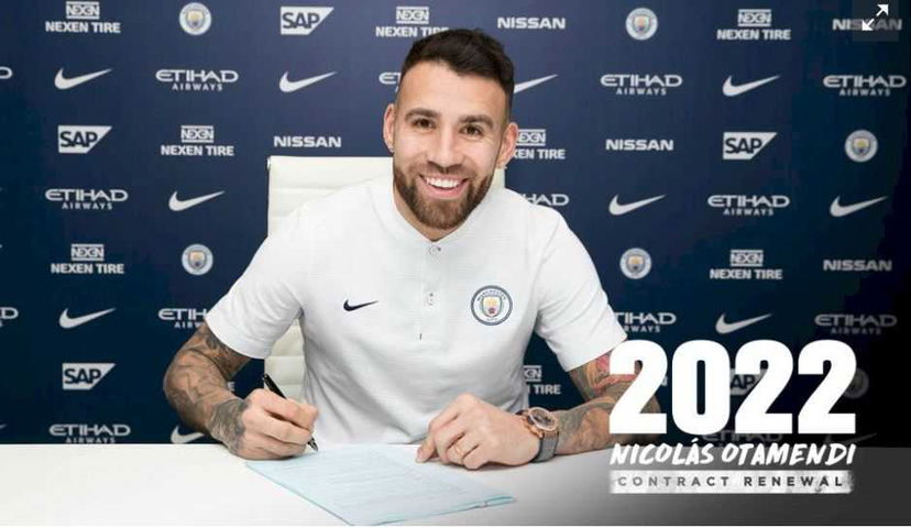 Manchester City, blindato Otamendi: rinnovo fino al 2022 preview