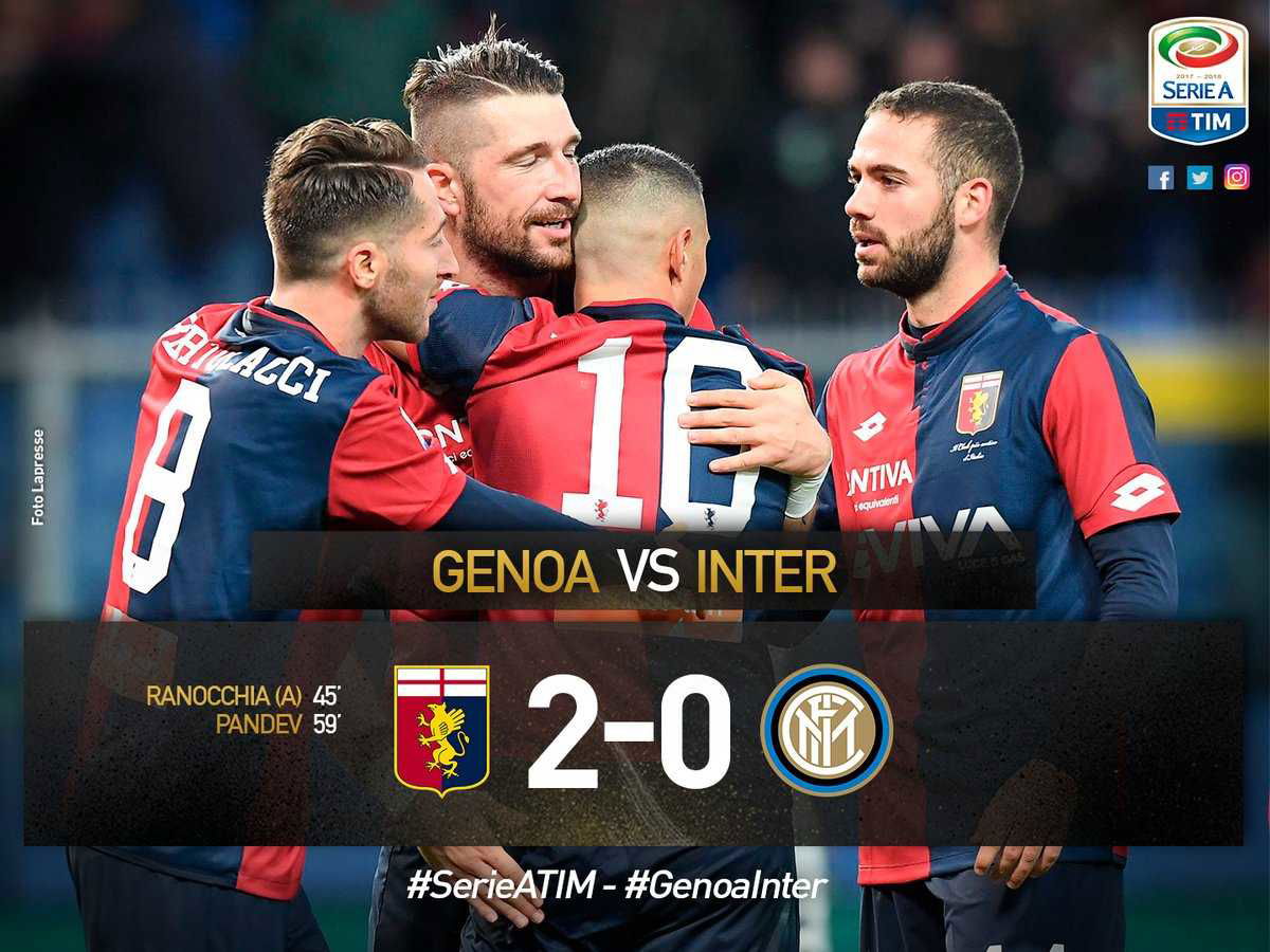 L’Inter cade 2-0 al Ferraris: l’ex Pandev e un autogol di Ranocchia lanciano il Genoa article-post