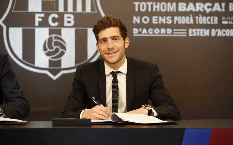 Sergi Roberto firma rinnovo Barcellona Twitter