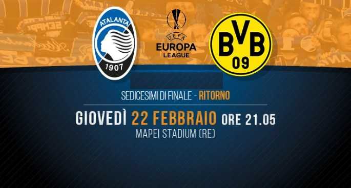 Europa League: Atalanta-Borussia Dortmund, le ultime sulle probabili formazioni preview