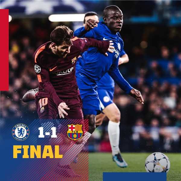 Sondaggio: Chelsea-Barcellona, soltanto il 23% aveva previsto il pareggio article-post