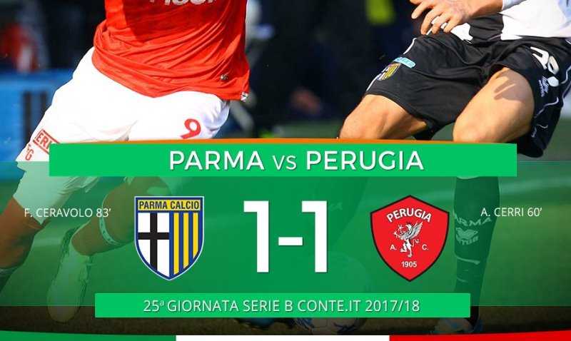 Serie B: Parma-Perugia 1-1, Ceravolo risponde a Cerri preview