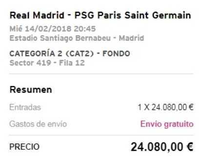 Real-Psg: sold out in 37 minuti, sul web c’è chi rivende un biglietto a 24.080 euro! preview