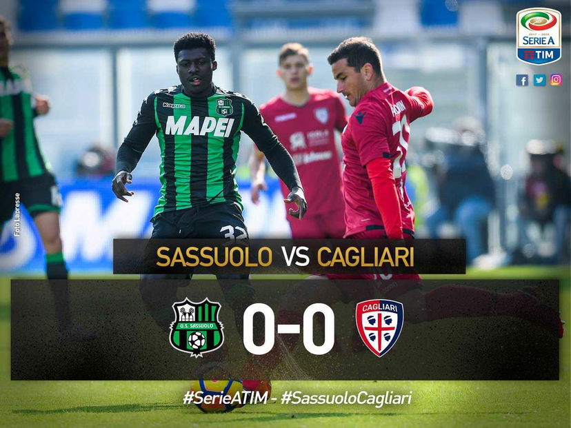 Serie A: Sassuolo-Cagliari termina a reti inviolate preview