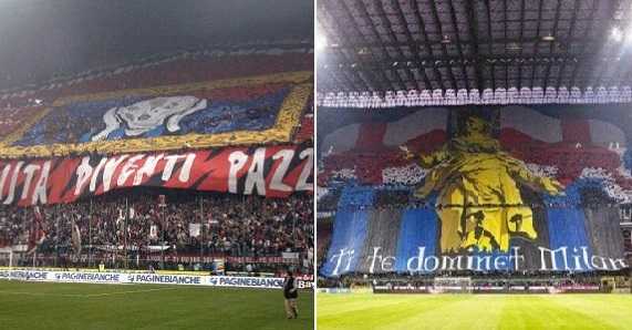 Derby della Madonnina, lo spettacolo è anche sugli spalti. Ecco le coreografie indimenticabili preview