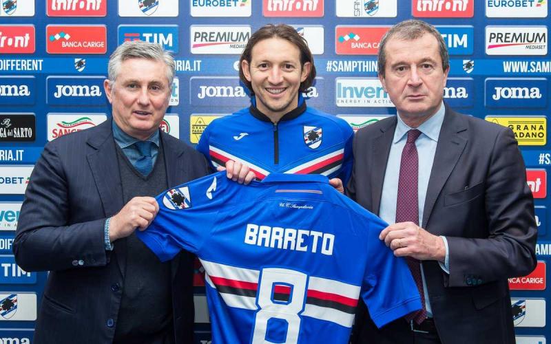 Barreto Twitter ufficiale Sampdoria