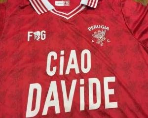 Ciao Davide Astori maglia Perugia Twitter