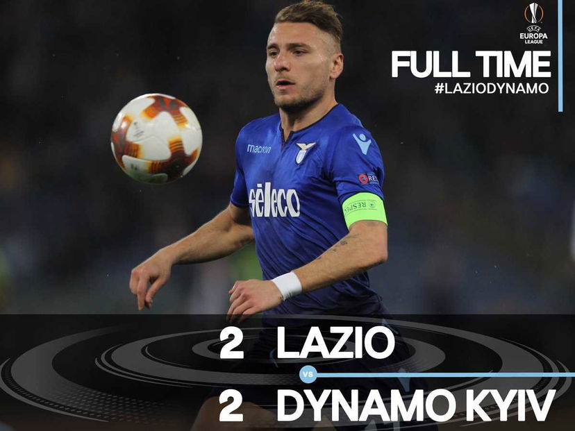 Lazio, non bastano Immobile e Anderson: la Dinamo Kiev strappa un 2-2 all’Olimpico preview