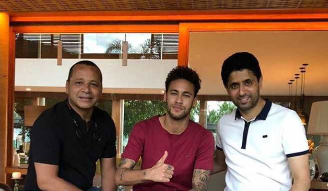 Psg, Al-Khelaifi e Antero Henrique fanno visita a Neymar in Brasile. Le foto preview