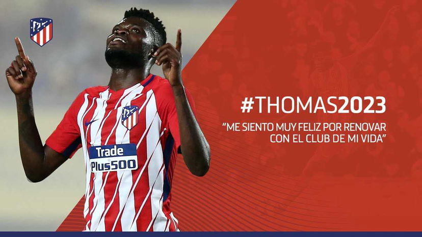L’Atletico blinda Thomas. Ufficiale il rinnovo fino al 2023 preview