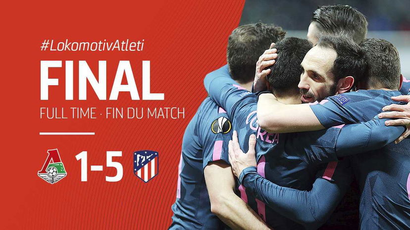 Europa League: manita alla Lokomotiv Mosca, l’Atletico Madrid vola ai quarti di finale preview