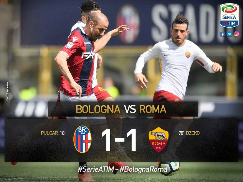 Serie A: Bologna-Roma 1-1, Dzeko risponde a Pulgar preview