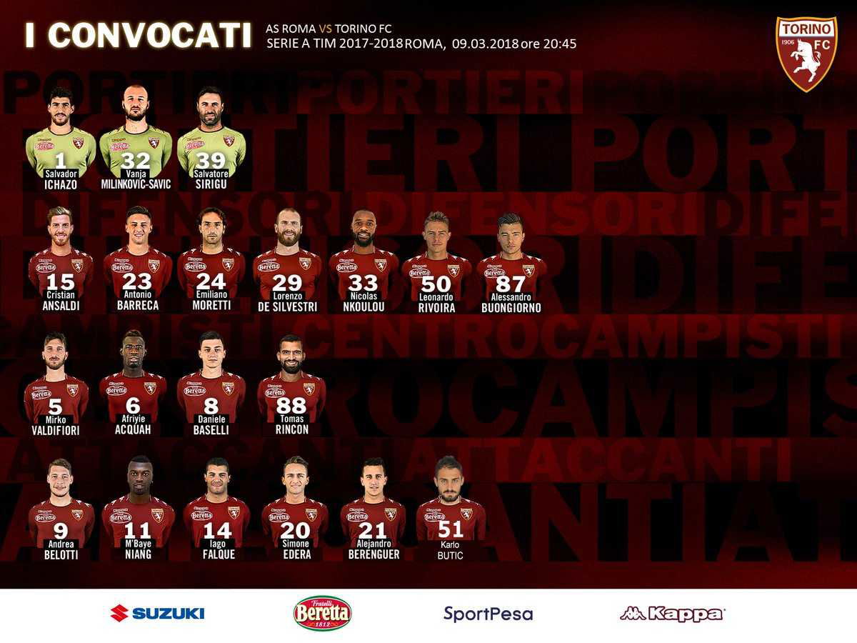 Torino: ecco i convocati di Mazzarri per la Roma article-post