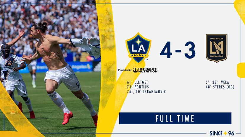 Doppio Ibra, debutto da Oscar! Entra, pareggia con un gol pazzesco da 40 metri e decide il derby di Los Angeles al 91’ preview