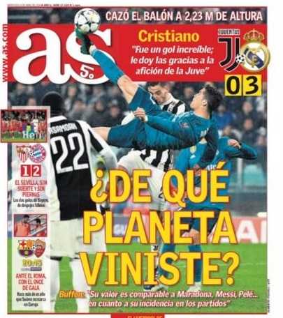 La stampa estera esalta CR7: “Da quale pianeta vieni?” preview