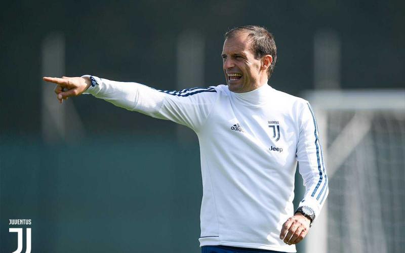 Allegri training post Madrid Juventus Twitter