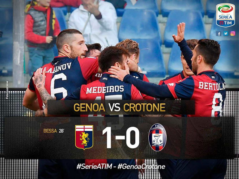 Bessa lancia il Genoa, Crotone battuto 1-0 preview