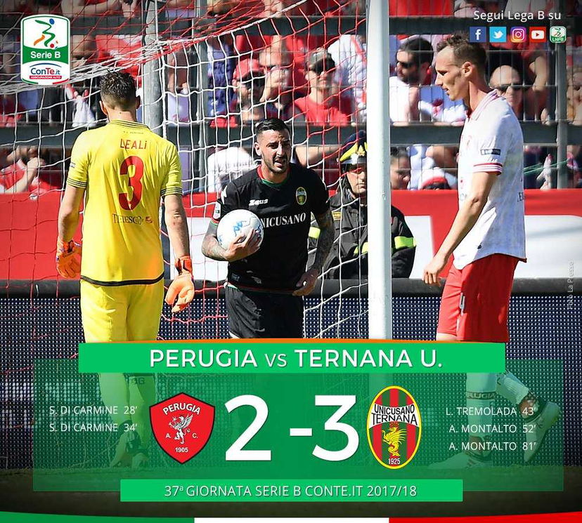 Tremolada e doppio Montalto: la Ternana fa suo il derby ribaltando il Perugia 2-3 preview