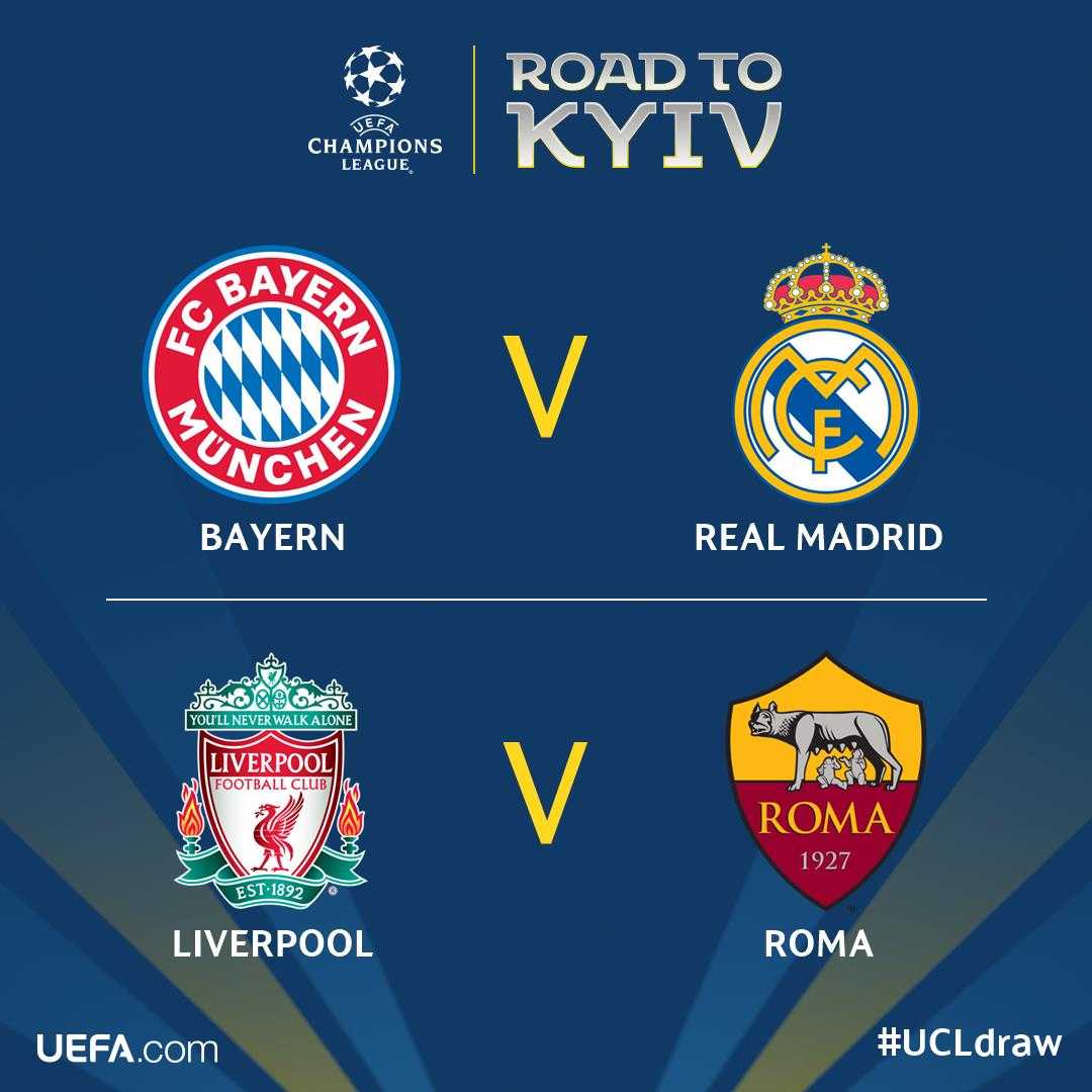 Semifinali Champions League: Bayern-Real e Liverpool-Roma article-post