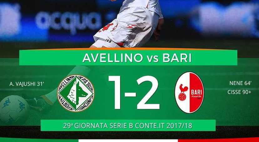 Serie B: Nené-Cissé, il Bari ribalta l’Avellino. E Novellino traballa sempre più preview